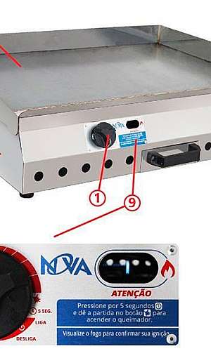 Chapa para lanches profissional Chapa para lanches profissional