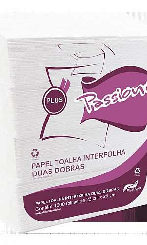 Papel toalha interfolha 1000 folhas Papel toalha interfolha 1000 folhas